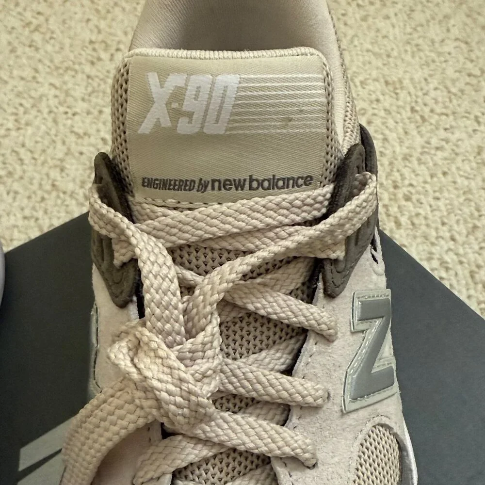 New Balance Beige and Gray Sneakers - Picture 3 of 14